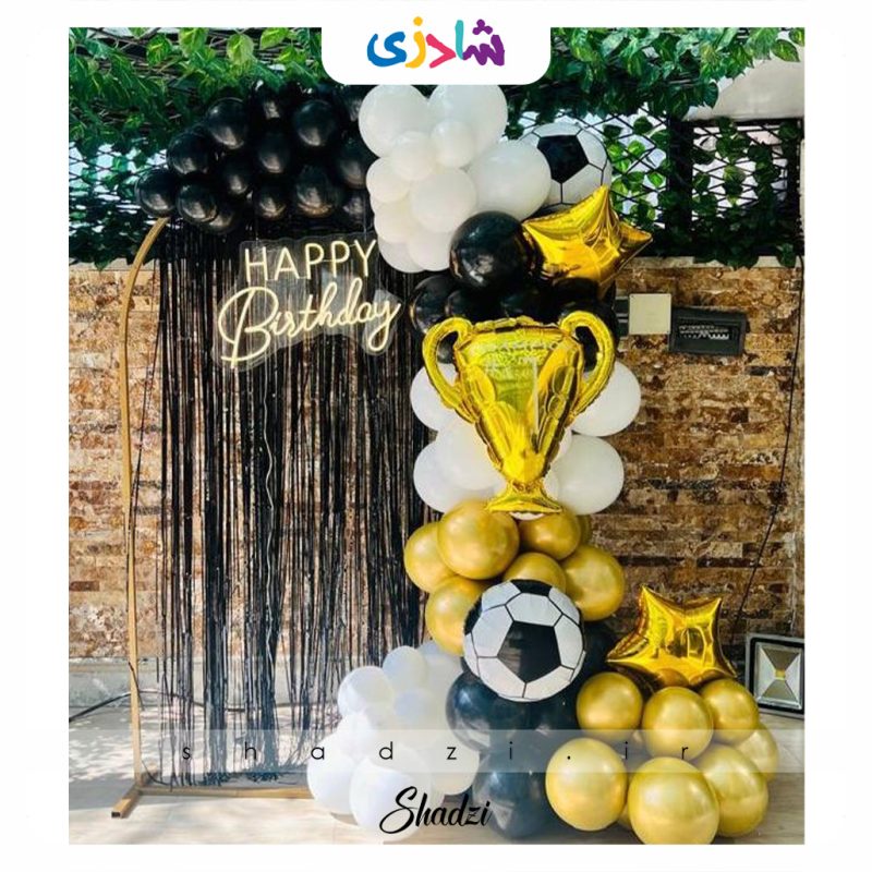 بادکنک آرایی تولد تم فوتبال