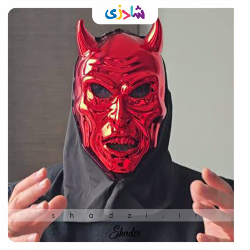 نقاب غول شاخدار قرمز