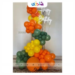 بادکنک آرایی تولد تم پائیزی