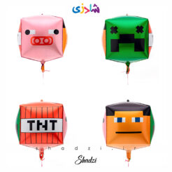 بادکنک فویلی مکعب TNT ماینکرافت