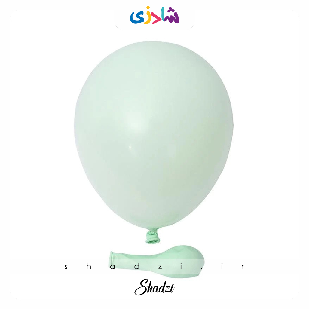 بادکنک پاستلی سبز آبی