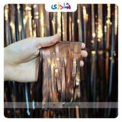 پرده متالایز قهوه ای