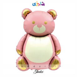 بادکنک فویلی خرس صورتی