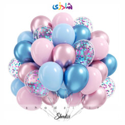 پک 30عددی بادکنک آبی صورتی