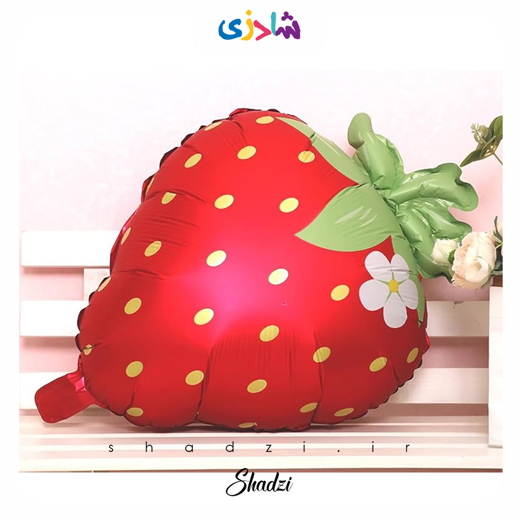 بادکنک فویلی توت فرنگی