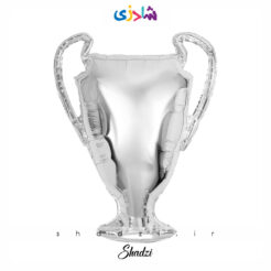 بادکنک فویلی کاپ فوتبال نقره ای