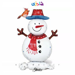 استند بادکنک فویلی آدم برفی