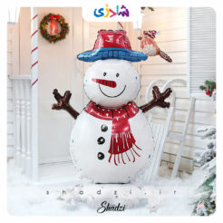 استند بادکنک فویلی آدم برفی