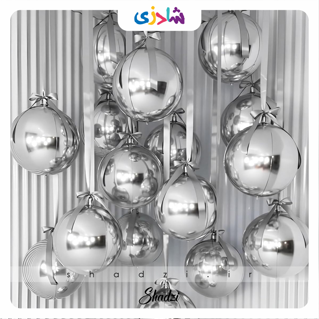 پک بادکنک فویلی اوربز نقره ای 5عددی (بدون باد) 1 پک بادکنک فویلی اوربز نقره ای 5عددی (بدون باد)
