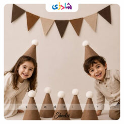 ریسه نمدی کرم قهوه ای 3 ریسه نمدی کرم قهوه ای