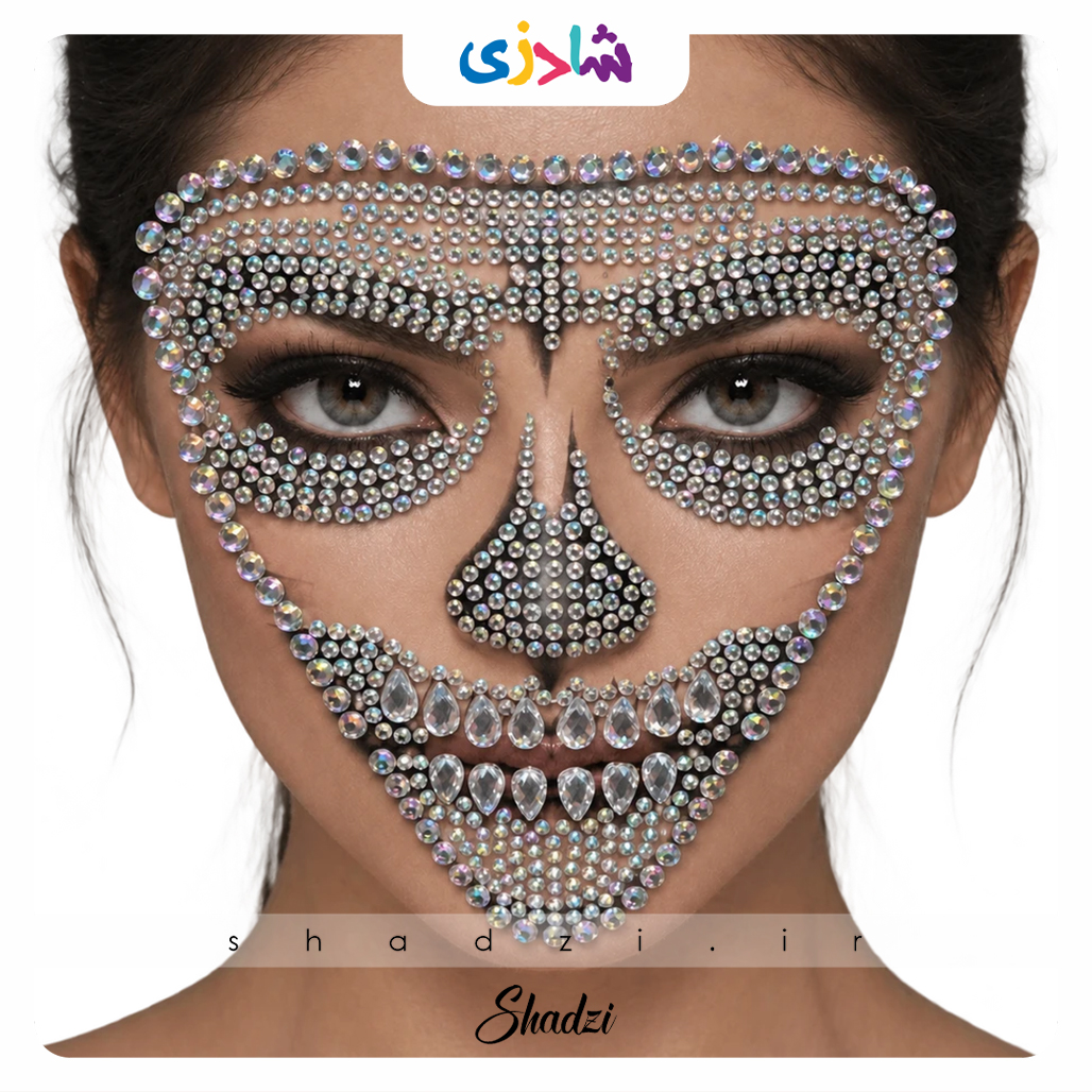 تتو نگین دار سفید 1 تتو نگین دار سفید